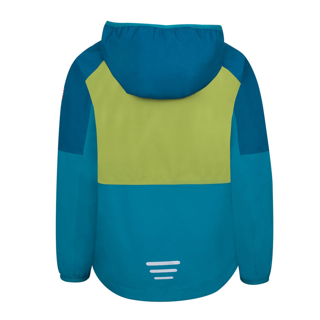 Trollkids Bjordal Regenjacke, madeira blue/lagoon green