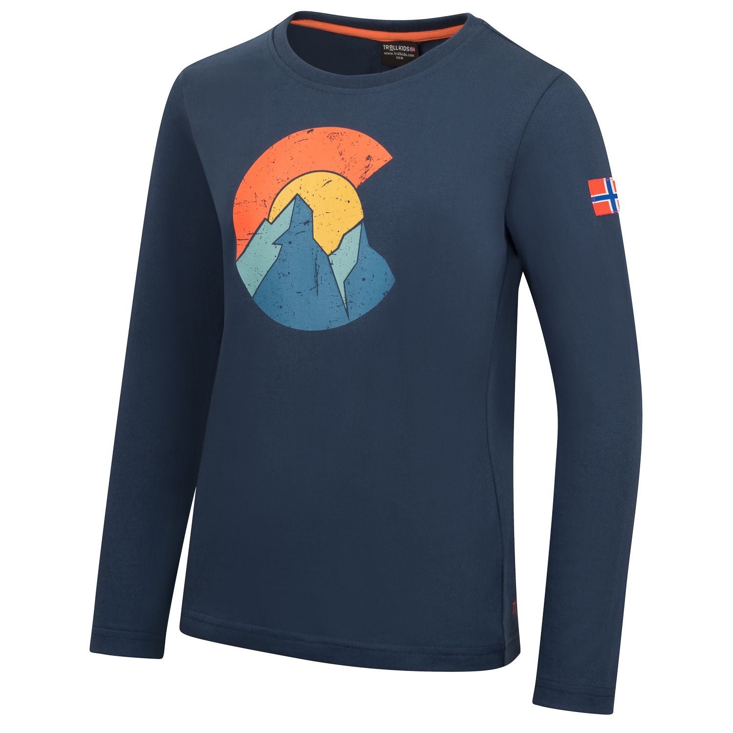 Trollkids Halsafjord Langarmshirt, mystic blue