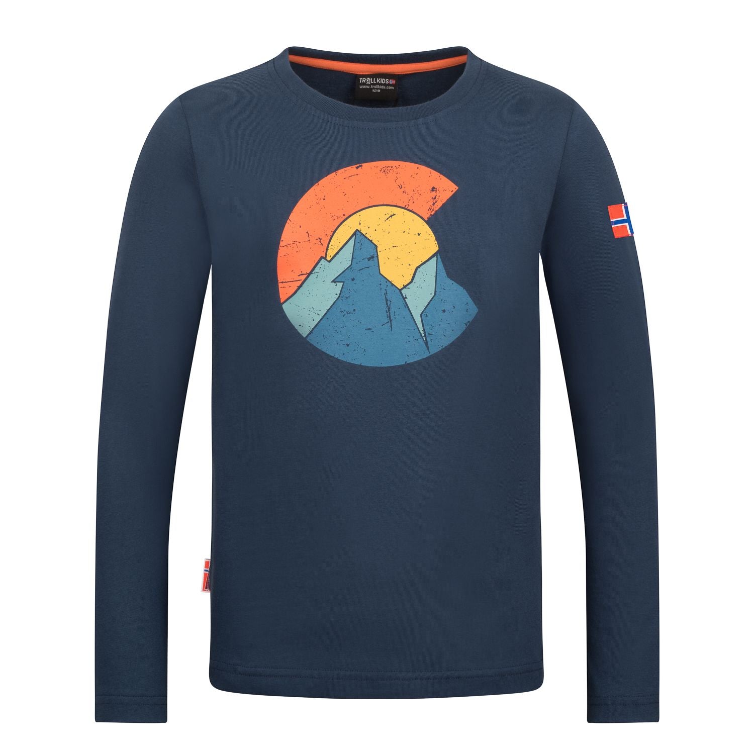 Trollkids Halsafjord Langarmshirt, mystic blue