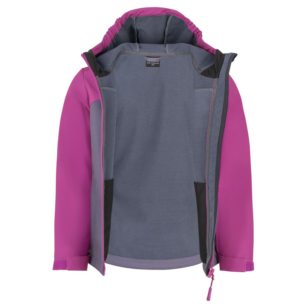 Trollkids Softshelljacke Kristiansand, fresh berry/graphite