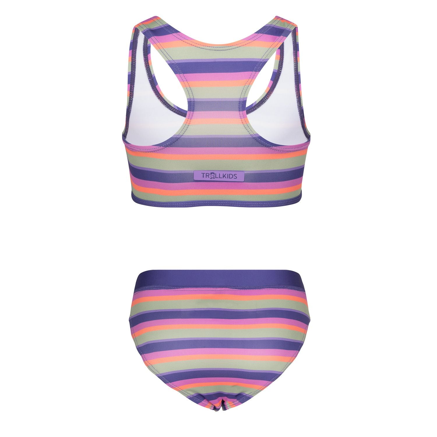 Trollkids Kvalvika Bikini, mallow pink/violet blue