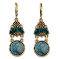 Urban Hippies Ohrringe Alice, Teal Marble