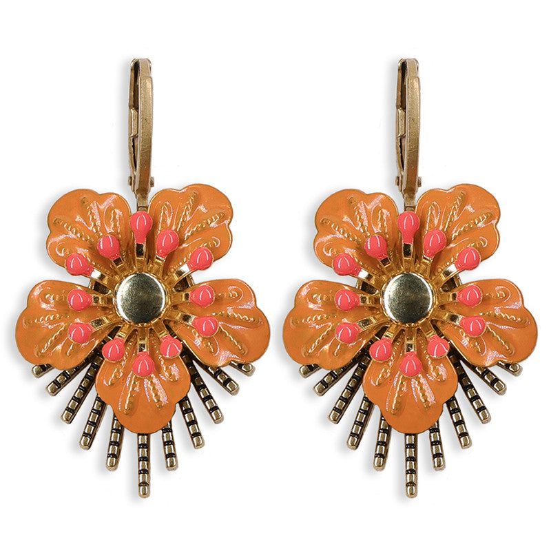 Urban Hippies Ohrringe Raio, Orange