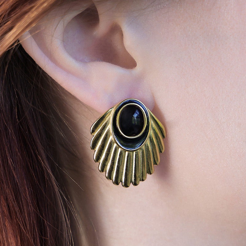 Urban Hippies Ohrstecker Venus Black/Gold