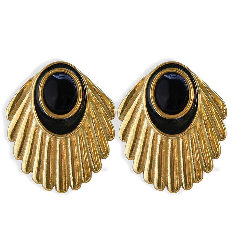 Urban Hippies Ohrstecker Venus Black/Gold