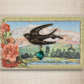 Urban Hippies Bird Brosche, Bronze/Aqua