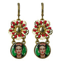 Urban Hippies Ohrringe Frida, red flowers