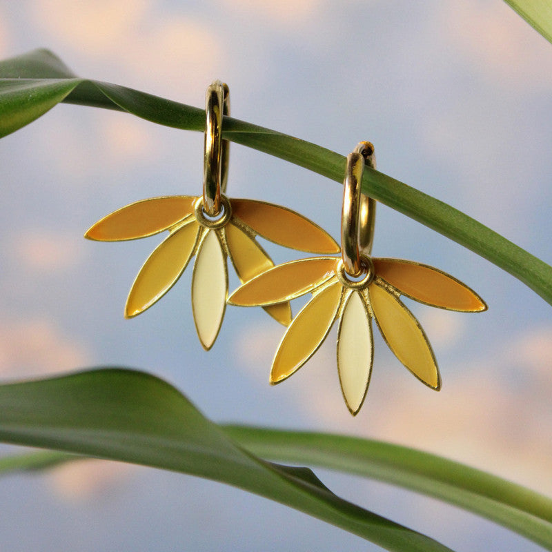 Urban Hippies Ohrringe Gemma, Honey/Gold