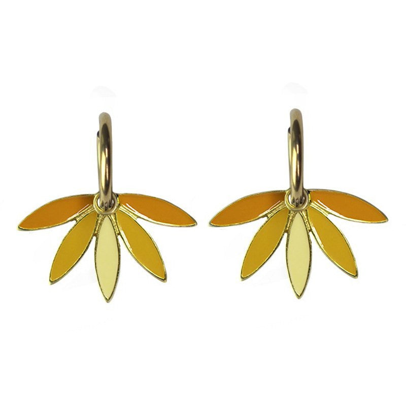 Urban Hippies Ohrringe Gemma, Honey/Gold