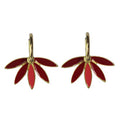 Urban Hippies Ohrringe Gemma, Stone Red/Gold