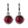 Urban Hippies Ohrringe Saga, Ruby/Silver