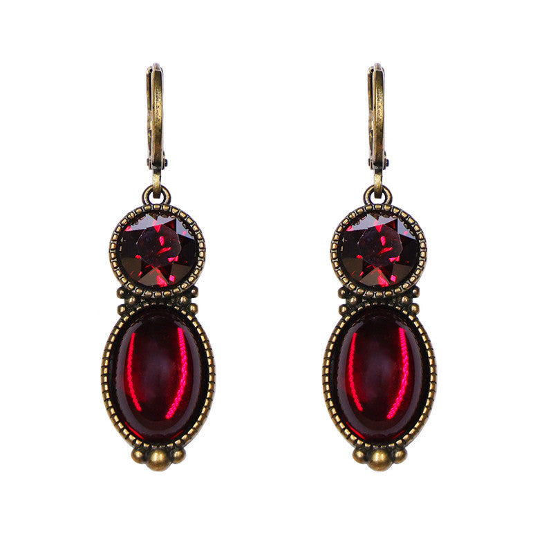 Urban Hippies Ohrringe Tosca, Vintage Ruby