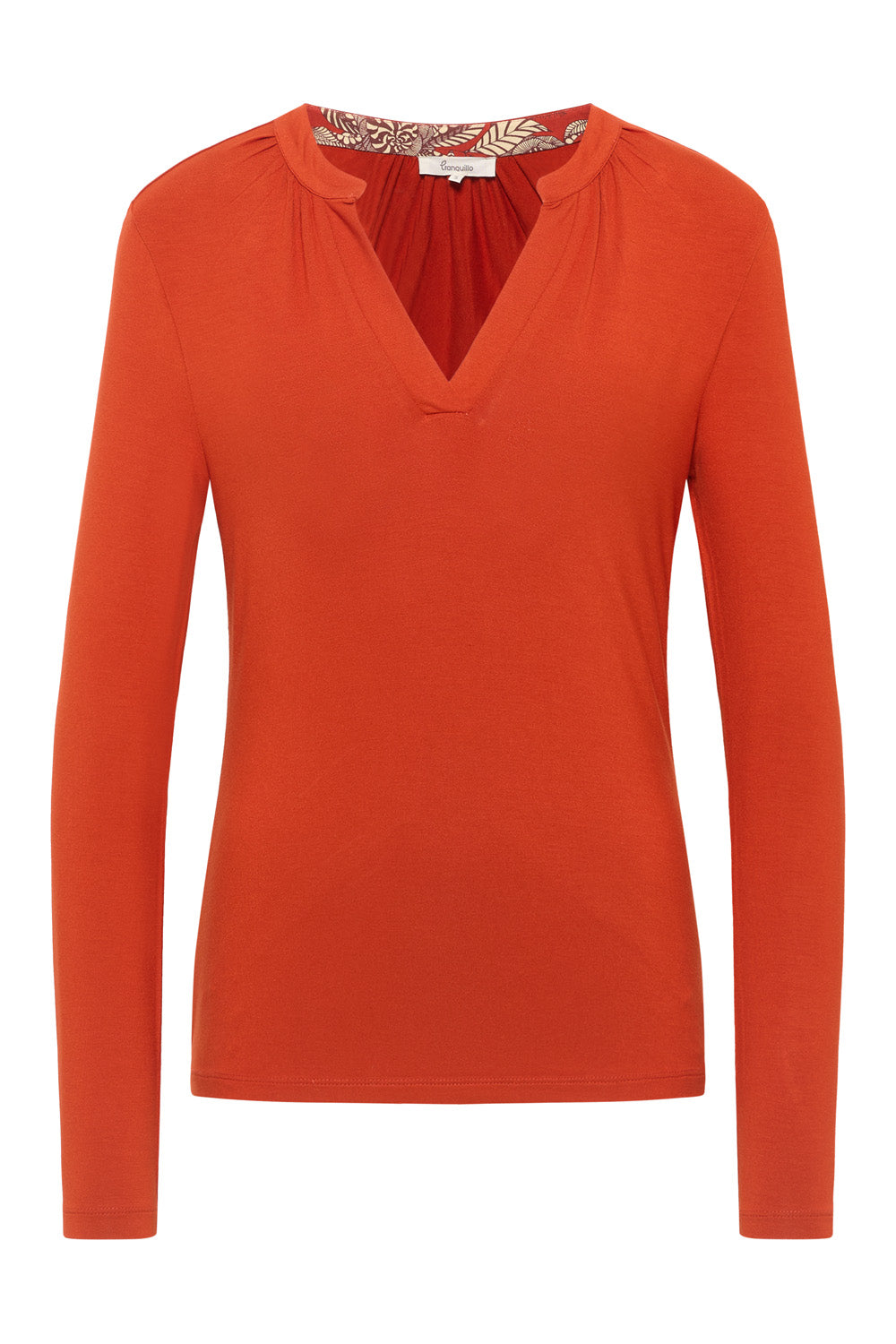 Tranquillo Ecovero-Blusenshirt, Rooibos