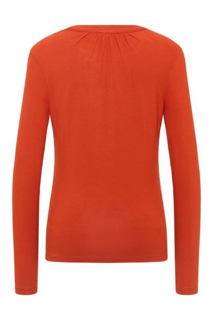 Tranquillo Ecovero-Blusenshirt, Rooibos