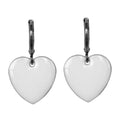 Urban Hippies Ohrringe Hearts, White/Silver