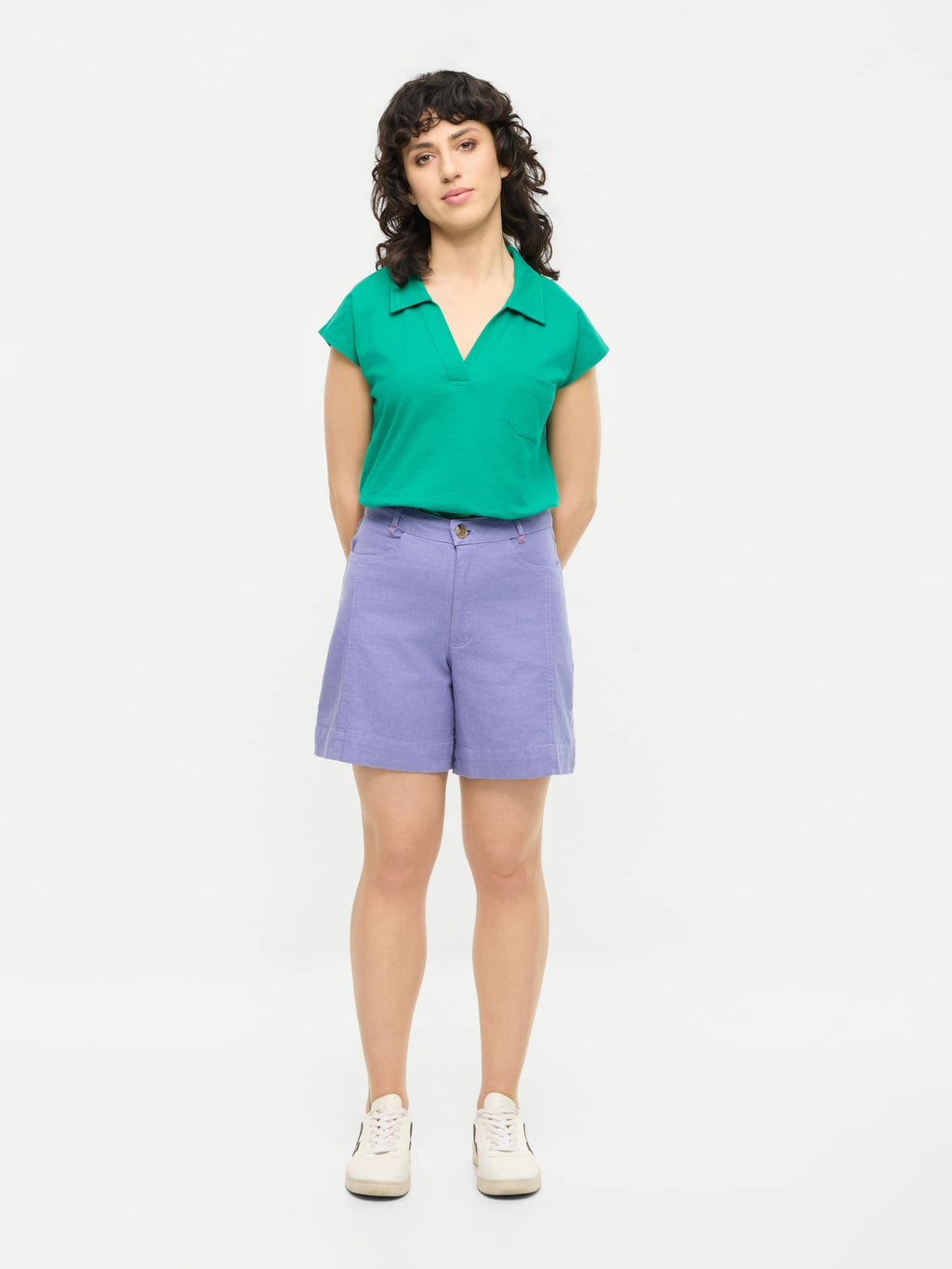 Mademoiselle Yéyé Beautyful Knees Shorts, Violet