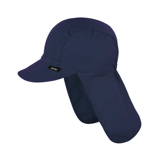 PurePure Sonnenhut mit Nackenschutz und UV-Schutz, Navy
