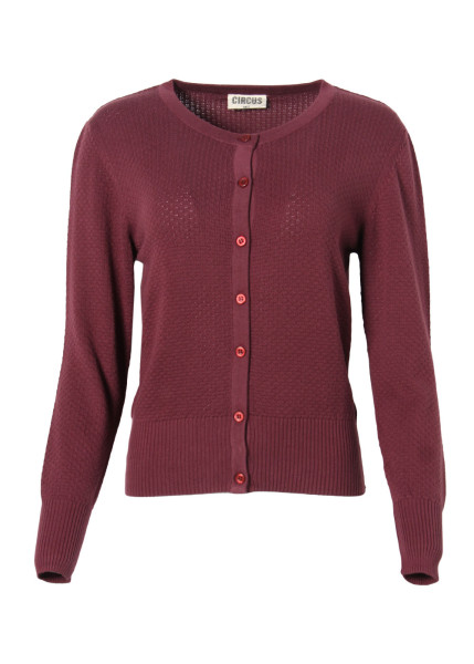 Circus Cardigan Beet Red | Naturmode für Damen bei Das bunte Chamäleon in Bamberg und online