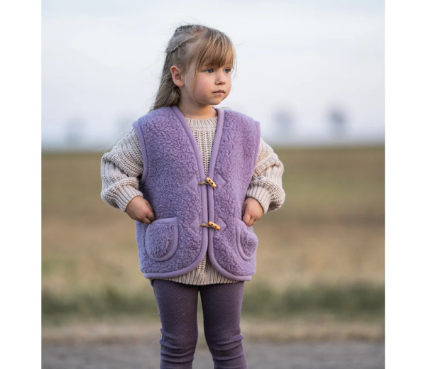 Alwero Weste Alpen, lila | Kinderkleidung von Alwero bei Das bunte Chamäleon in Bamberg