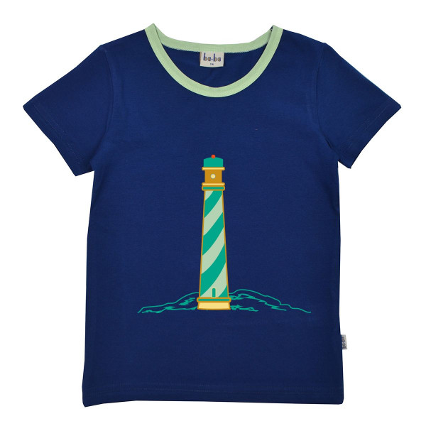 Baba Kidswear T-Shirt Turm, Dunkelblau | Bio-Kinderkleidung von Baba Kidswear bei Das bunte