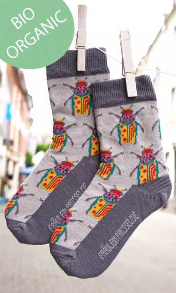 Frl. Prusselise Kindersocken Partykäfer | Bunte Kindersocken bei Das bunte Chamäleon in Bamberg und onli