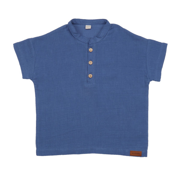 Walkiddy Musselin-Shirt Sky Blue | Bio-Kinderkleidung von Walkiddy bei Das bunte Chamäleon Bamberg und online
