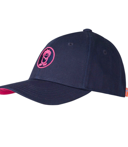 Trollkids Kroksand Cap, Navy/Magenta | Outdoorbekleidung für Kinder bei Das bunte Chamäleon in Bamberg und online