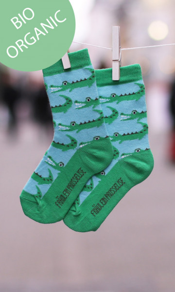 Frl. Prusselise Kindersocken Krokodil | Bunte Kindersocken bei Das bunte Chamäleon in Bamberg und online