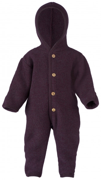 Engel Natur Baby-Overall Wollfleece, Lila melange | Wollkleidung von Engel Natur bei Das bunte Chamäleon in Bamberg und online