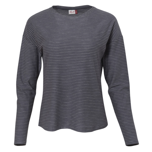 People Wear Organic LAngarmshirt grau geringelt | Naturmode für Damen bei Das bunte Chamäleon in Bamberg und online