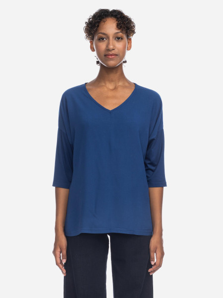 ATO Berlin Damen Shirt Kiana, Navy | Naturmode für Damen bei Das bunte Chamäleon in Bamberg und online