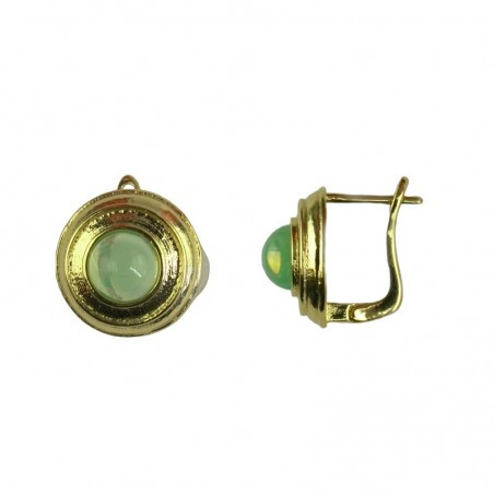Urban Hippies Ohrringe Fibi vergoldet, Milky Mint | Schmuck von Urban Hippies bei Das bunte Chamäleon