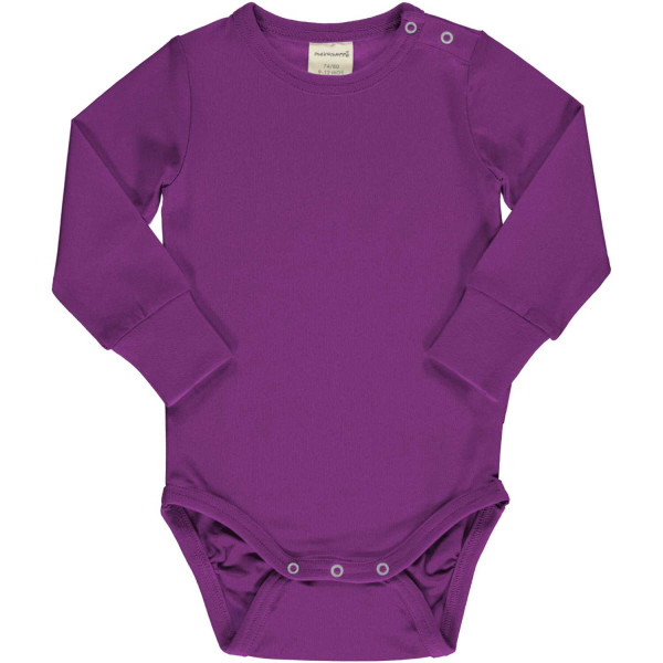 Maxomorra Body Langarm, Solid Violet