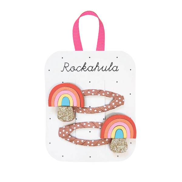 Rockahula Kids Haarklammern Regenbogenpilze | Kinderhaarschmuck von Rockahula bei Das bunte Chamäleon