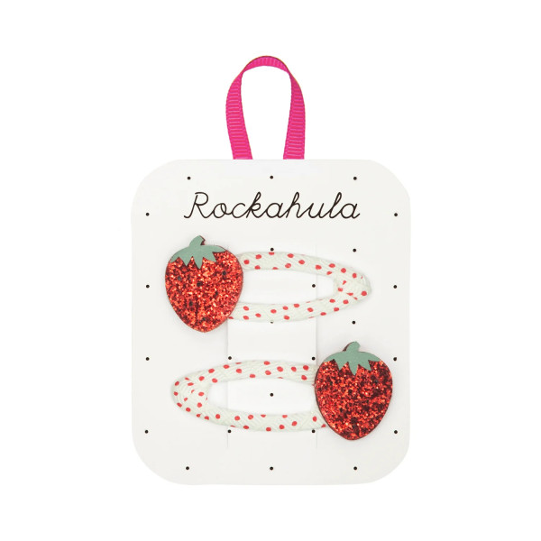 Rockahula Haarklammern Erdbeeren, rot