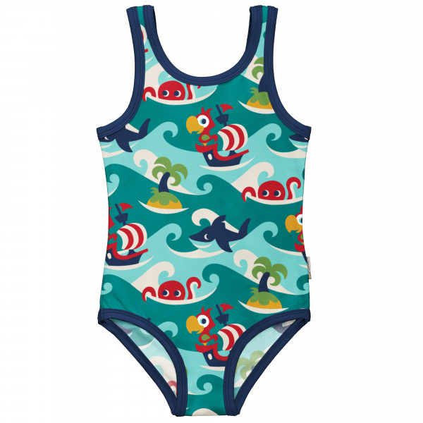 Maxomorra Badeanzug mit UV-Schutz, tropical ocean | Badekleidung für Kinder bei Das bunte Chamäleon in Bamberg und online