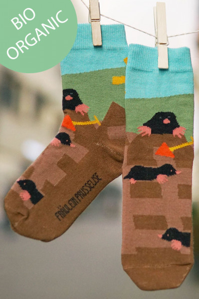 Frl. Prusselise Kindersocken Maulwurf | Bunte Socken bei Das bunte Chamäleon in Bamberg und online