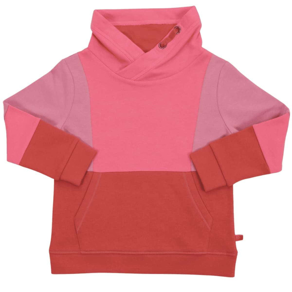 Enfant Terrible Sweatshirt Colorblocking Copper/Coral | Bio-Kindermode bei Das bunte Chamäleon in Bamberg und online