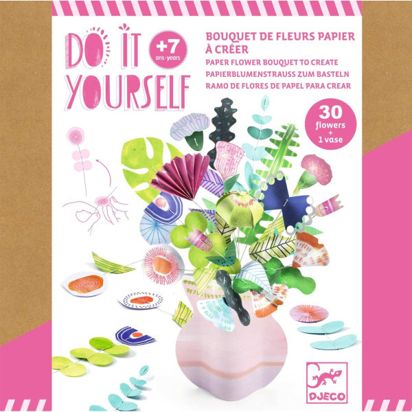 Djeco do it yourself Papierblumenstrauß | Basteln für Kinder bei Das bunte Chamäleon in Bamberg und online