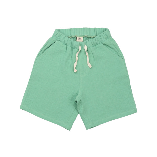 Walkiddy Musselin-Shorts Grün | Bio-Kinderkleidung von Walkiddy bei Das bunte Chamäleon