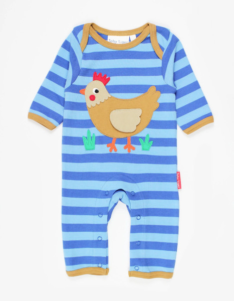 Toby Tiger Schlafanzug/Overall Huhn | Bio-Kinderkleidung von Toby Tiger bei Das bunte Chamäleon in Bamberg und online kaufen