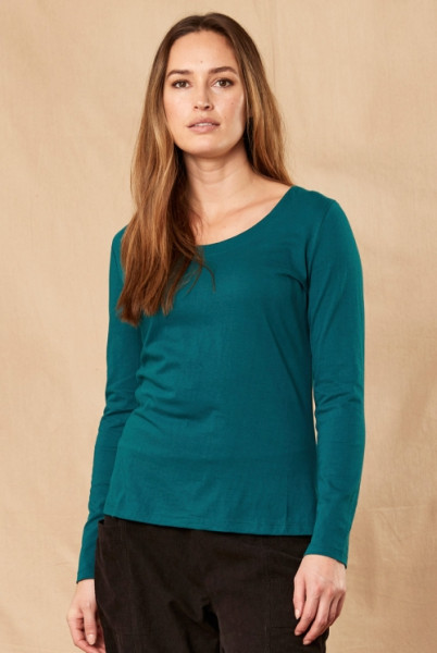 nomads Langarmshirt, Jade | Faire Damenkleidung bei Das bunte Chamäleon in Bamberg und online