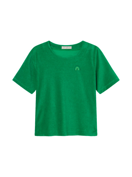 Mademoiselle Yeye Game On Shirt, Green | Naturmode für Damen bei Das bunte Chamäleon