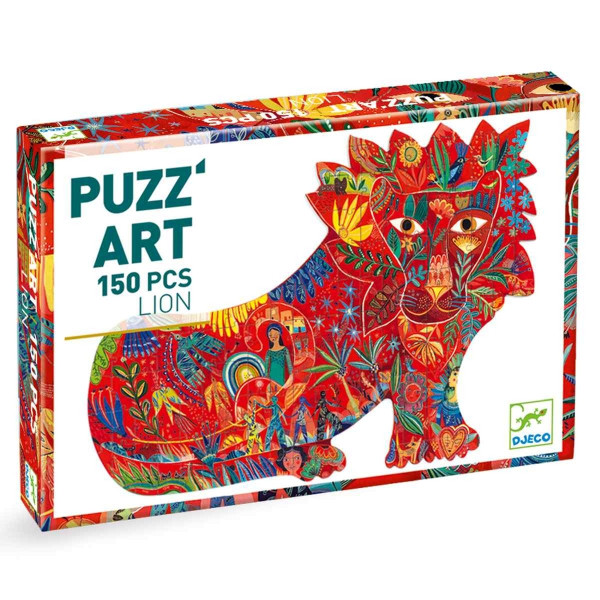 Djeco Puzz´Art Puzzle Löwe 150 Teile | Spielzeug für Kinder bei Das bunte Chamäleon in Bamberg und online 