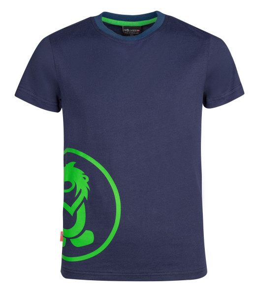 Trollkids shirt Kroksand T, navy/viper green | Outdoorbekleidung für Kinder bei Das bunte Chamäleon in Bamberg und online