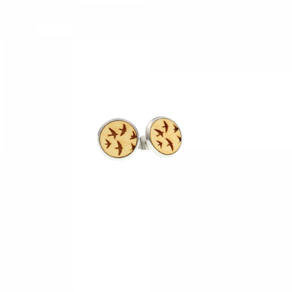 Ohrstecker Vögel, Ahorn