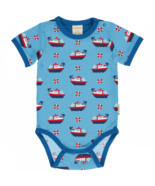 Maxomorra Body Kurzarm fireboat | Bio-Kinderkleidung von Maxomorra bei Das bunte Chamäleon online kaufen