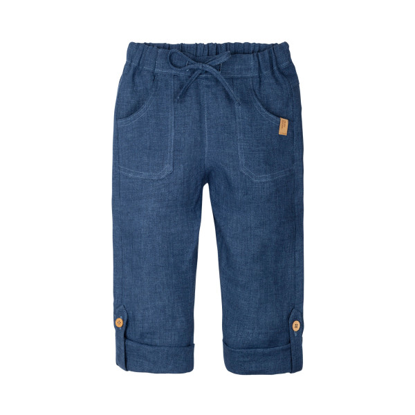 PurePure Leinenhose Steelblue | Bio-Kinderkleidung bei Das bunte Chamäleon in Bamberg und online