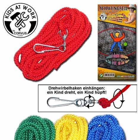 Corvus Hüpfspiel Schwungseil mit Karabiner | Spielzeug für Kinder bei Das bunte Chamäleon in Bamberg und online