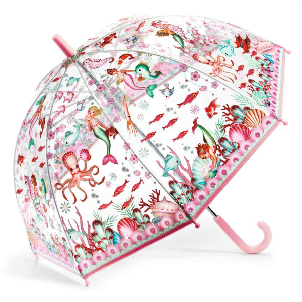 Djeco Kinder-Regenschirm Meerjungfrau | Kinderregenschirme bei Das bunte Chamäleon in Bamberg und onlien